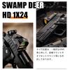 SWAMP DEER OPTICS HD1x24 Mini Dot Sight, 1500g Impact Resistant Open Dot Sight, Compatible with 20mm Rails (Black)