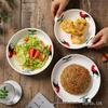 ZISIZ Ceramic Rooster Dinner Plate Set