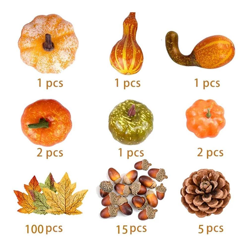 Faux Decoration Lifelike DIY Craft Simulation Props Halloween Artificial Pumpkin Fake Vegetable