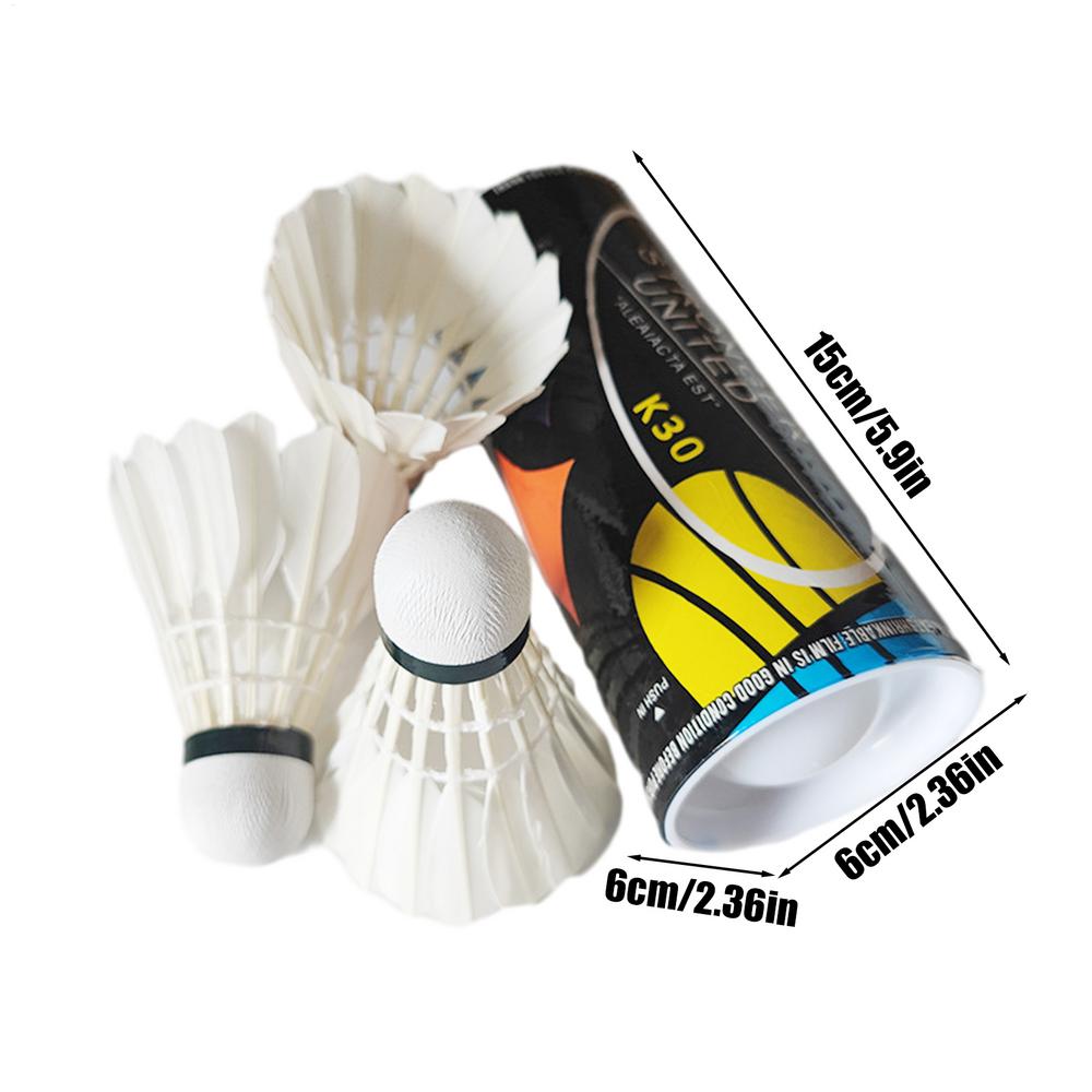 

3pcs Badminton Shuttlecock King Duck Feather Shuttlecocks White Training Ball Shuttlecock High Speed Badminton Balls