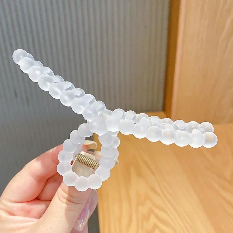 Transparent Hair Clip Claws for Women Girls Summer Sweet Crab Hair Barrettes Hairpins Headwear Party Hair Accessories Hairpins