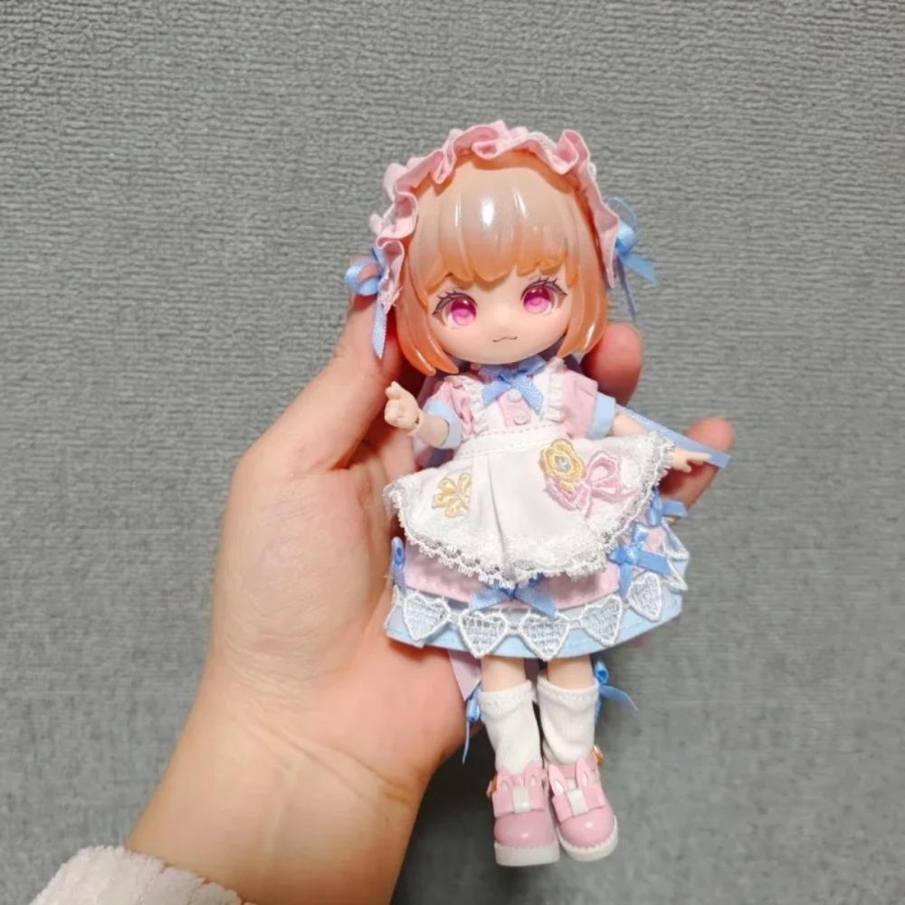 Come4free Half Seen Spring Preface Valentine's Day Baby Clothes Ob11 Doll 1/12 Bjd Bonnie Skirt Clothes (only Clothes)