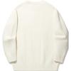 Li-Ning Unisex Chinese Character Embroidered Crew Neck Knit Sweater Off-White AMBU065-1
