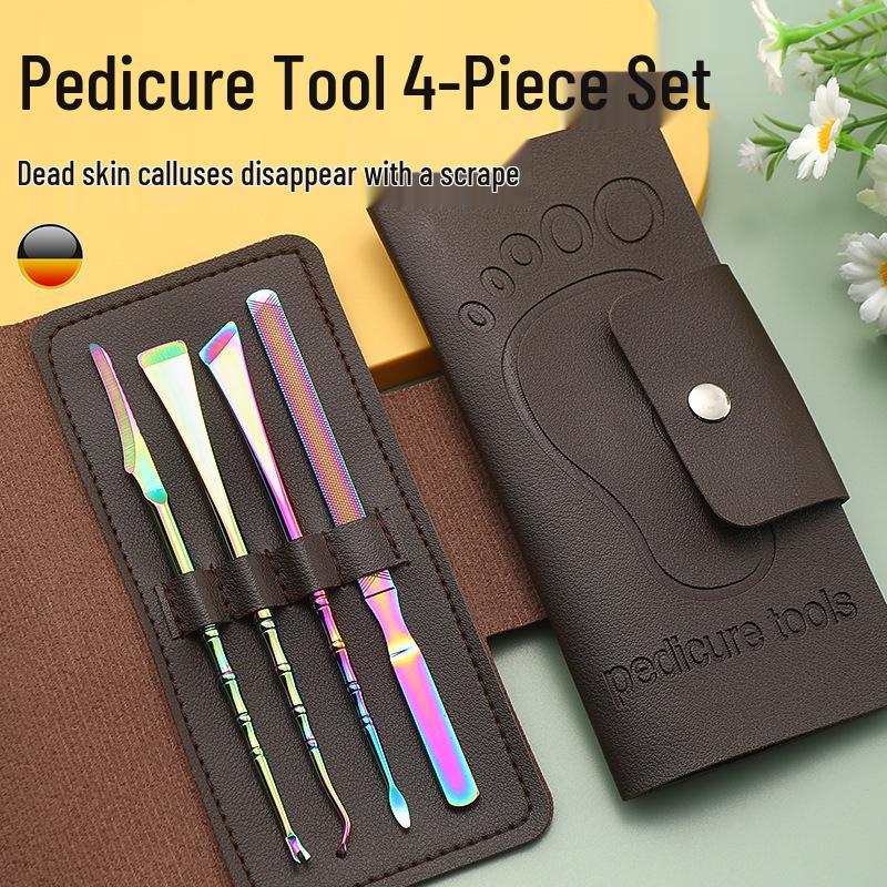 Titanium Pediküre-Messer-Set: Nagelknipser, Hornhaut- und Hühneraugenentferner