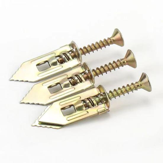 20/100Pcs Self-Drilling Anchoring Screw Heavy Duty Steel Expansion Screw No Drill TV Shelf Cabinet Curtain Drywall Metal Tapping Screw Set