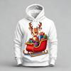 Autumn Winter Large Christmas Series Digital Printed Pattern Hoodie Warm Comfortable Versatile Men Women Christmas Atmosphere Casual Hoodie