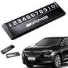 Car LOGO Parking Phone Number Plate Auto Interior Stickers for Mercedes Benz AMG W177 W176 X166 X167 C257 C218 X253 C118 C117 JR9