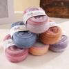 Candy-Colored Silk Gradient Tie-Dye Hand-Knitted Mohair Yarn with Metallic Thread