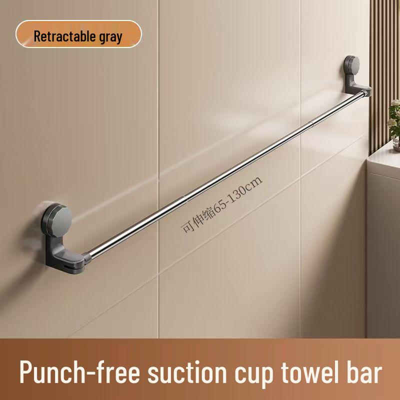 Teleskopowy wieszak na ręczniki z przyssawkami bez wiercenia do przechowywania w łazience