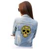 Skull Wtih Headphones Ironing Patches T-Shirt Diy Decoration A-Level Washable Parches  For Clothing