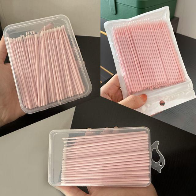 

Home Simply - Set of 100: Disposable Plastic Eye Makeup Micro Applicator 100 Pcs - Box - Light Purple