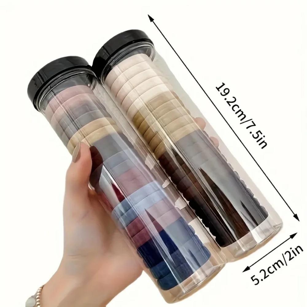 20-Pack Ultra-Soft Plush Hair Ties – High-Elasticity, Minimalist Solid Color Hair Elastics with Towel-Like Texture