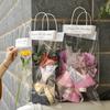 10Pcs Flower Packing Bags Transparent Flower Bouquet Gift Bag Valentine'S Day And Mother'S Day Flower Tote Bag