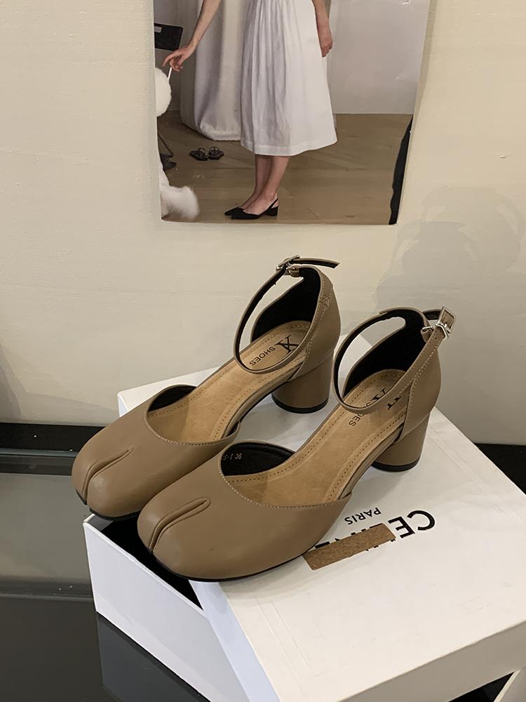 Fashion Vintage Japanese Style Sandals Women Fashion Round Toe Ankle Strap Buckle Casual Shoes Elegant Comfortable Sandalias De Mujer