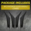 2/4Pcs Door Handle Interior Trim Cover Pull Full Fit BMW Set X3 X4 G01 2018-2024