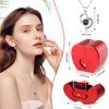 Apple Shape I Love You Necklace Romantic Jewelry Gift Box NEW Rose Flower Jewelry  Valentine's Day