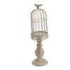 Klatka dla ptaków Świecznik Żelazny Vintage Odłączana Stabilna Podstawa Dekoracja Klatki dla Ptaków do Sypialni Restauracji L