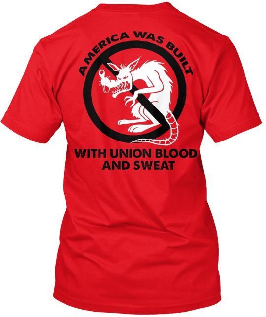 Union Solidarity T-shirt Made in the USA Size S to 5XL Unisex T-Shirt XL