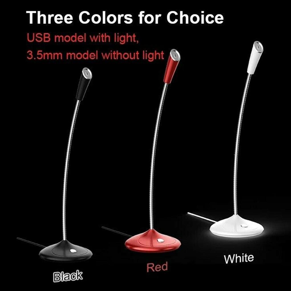 Wired Microphone Computer Omnidirectional Mic Noise Cancelling Condenser Microphone