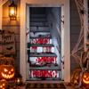 Ghost Blood Stain Skeleton Halloween 2D Door Banner Rectangular Halloween Background Banner  Party