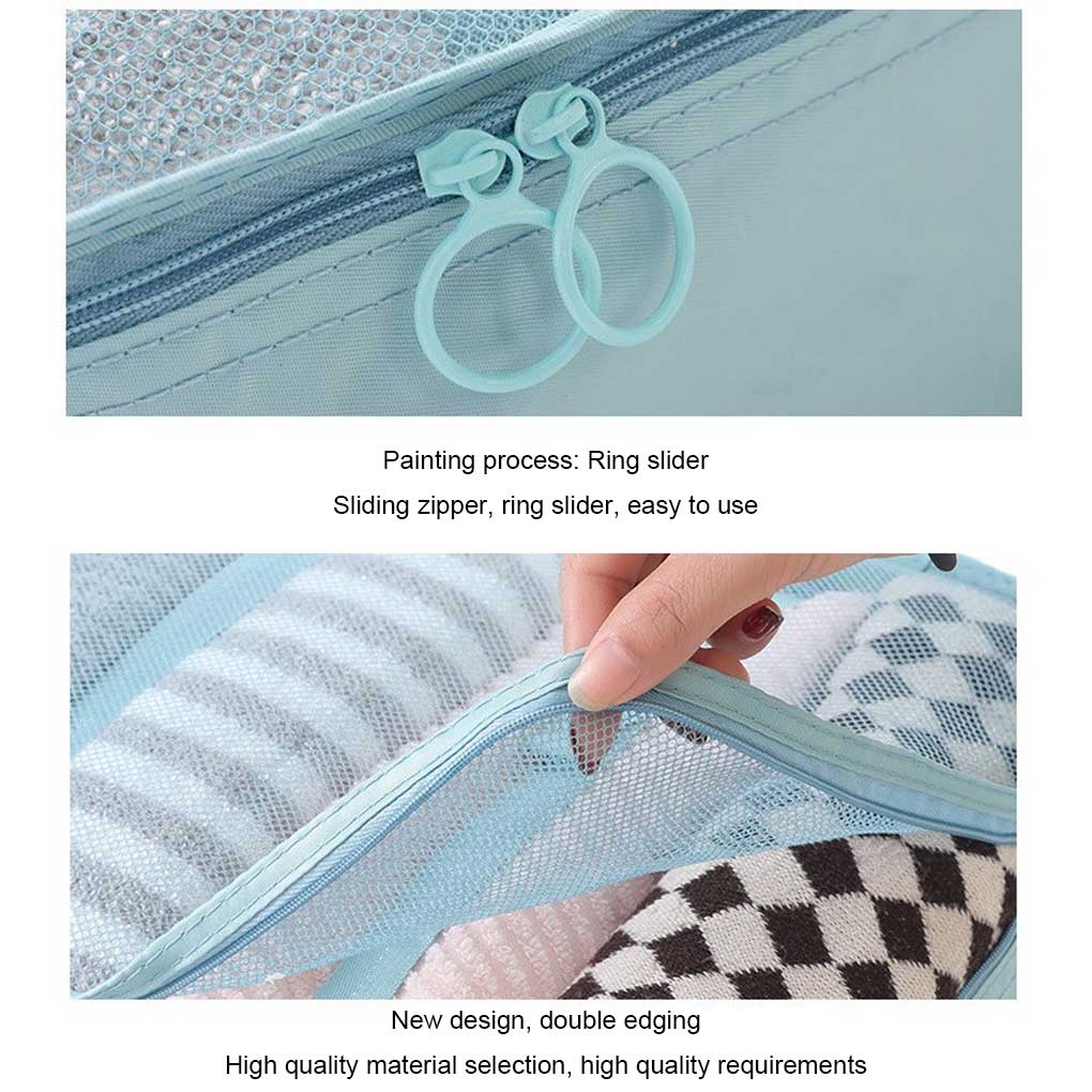 8 Pieces/Set Large Capacity Storage Bag Packing Clothes Underwears Shoes Organizer Travel Folding Dust-proof Pouch Suitcase