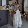 2026 Early Spring Sweet Lace Mesh Layered High Waist Skirt for Women