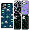 Cartoon Alien Phone Case Cover For iPhone 17 Air 16 15 14 Plus 12 13 Pro Max Coque Shell Fundas