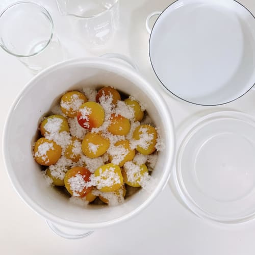 Nodahoro Enamel Round Storage Container, 21cm, with Sealable Lid, for Miso, Rice, Umeboshi, and Rice Bran Pickles, Made In Japan, WRS-21