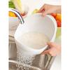 1/3 Stück- Sieb Reisschüssel Abtropfkorb Obstschale Waschen Abtropfkorb mit Griff Waschkörbchen Heimküchenorganisator