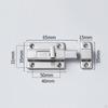 Door Bolt Security Slide Latch Lock Easy To Install for