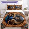 Set Biancheria da Letto Stile Gotico Traspirante Copripiumino con Federe Biancheria da Letto Decorativa per Camera da Letto Decorazione Casa Regalo di Compleanno