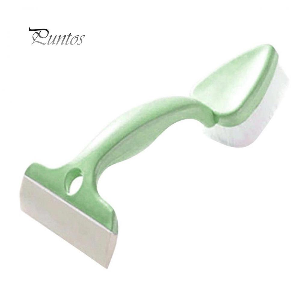 Double Head Glass Cleaning Brush Kitchen Bathroom Tiles Triangle Head Scraper