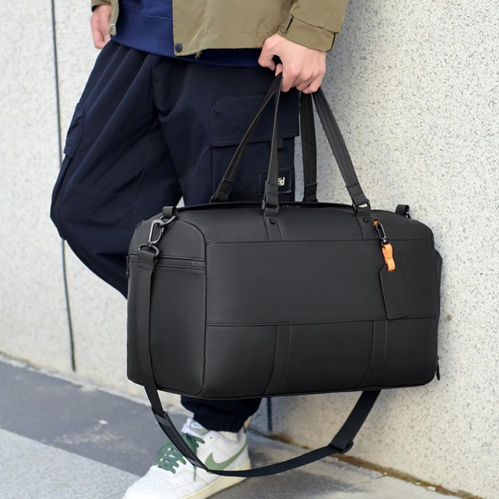 Fashion and casual men's going out large-capacity portable travel bag dry and wet separation fitness bag with shoes compartment luggage bag
