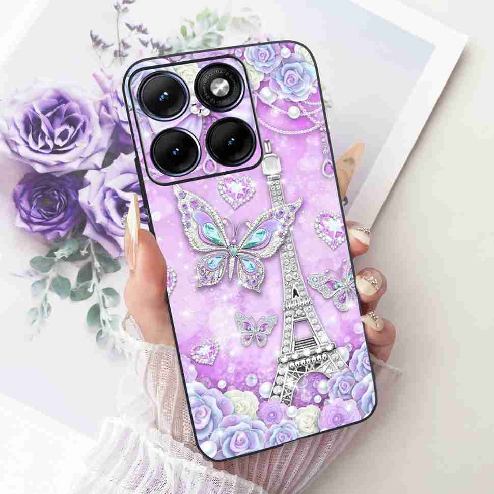 For Motorola Edge 70 Fusion 5G Case Cartoon Cat Panda TPU Black Cover For XT2605-1 XT2605-2 XT2605-4 Soft Silicone Phone Cases