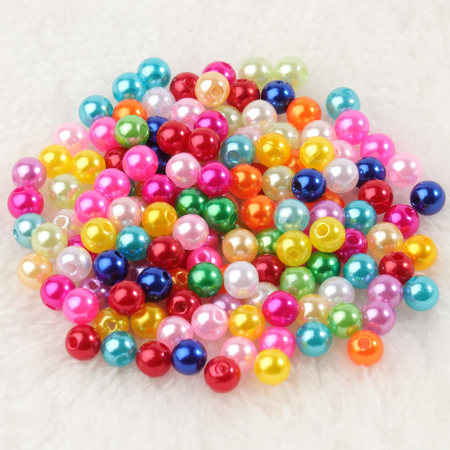 

4 мм, 6 мм, 8 мм, 10 мм, несколько цветов, круглые акриловые бусины, искусственный жемчуг, свободные бусины-разделители для изготовления ювелирных изделий, ручная работа, сделай сам, ремесло 4mm(1000pcs) разноцветный