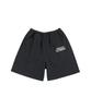 HELLO SUNRISE Volume Typo Half Sweatpants_Charcoal
