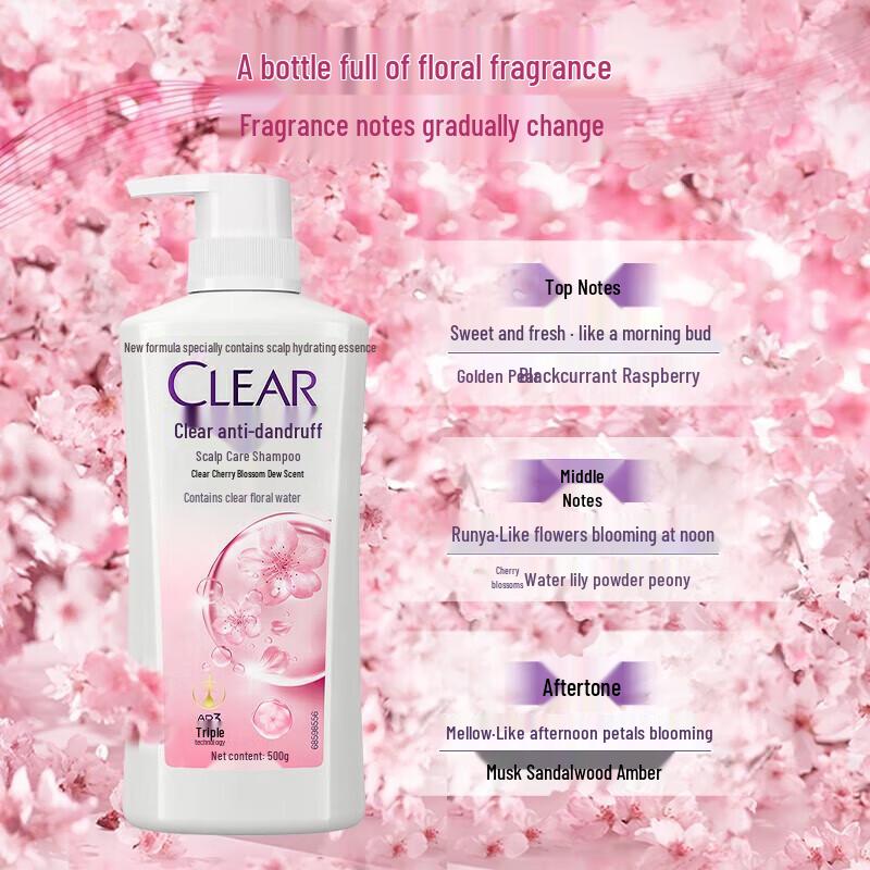Clear Sakura Anti-Dandruff Shampoo & Lux Shower Gel Set