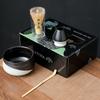 Set da 4 pezzi giapponese Matcha Frusta di bambù sicura Cucchiaino da tè Set da tè Negozio di bevande per interni Strumenti per la preparazione del tè Accessori