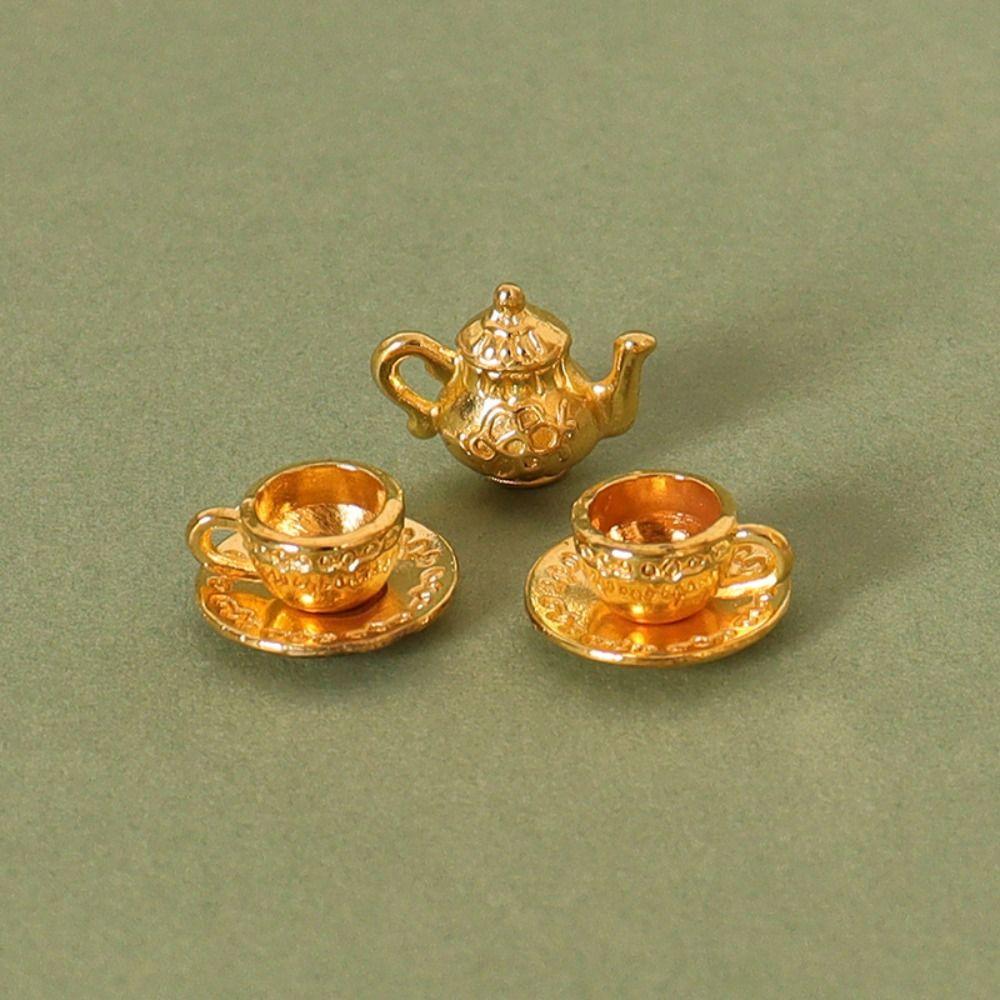 3 Colors Dollhouse Miniature Tea 1:12 Tea Set Model  Miniature Dollhouse Decorations