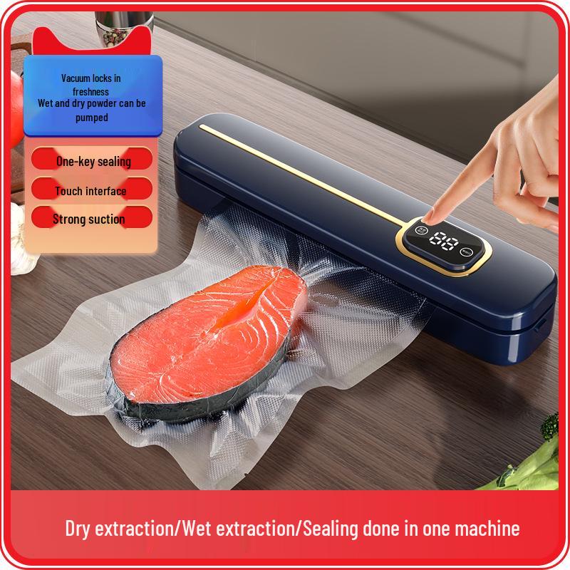 New Cross-Border Vacuum Sealer with LCD Display - Super Strong Food Preservation Machine