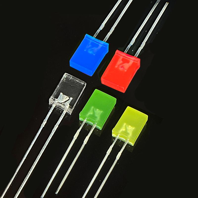 High-Brightness Flat Square LED Indicator Light with Lamp Beads