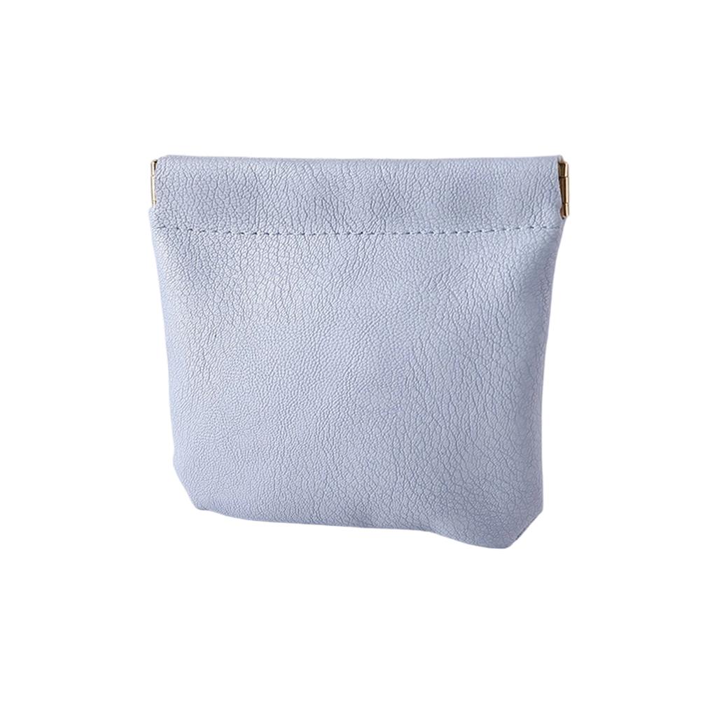 Bolsa de Cosméticos de Bolsillo, Neceser, Bolsa de Cosméticos de Bolsillo de Cuero Sin Cremallera Cierre Automático Portátil para Viaje