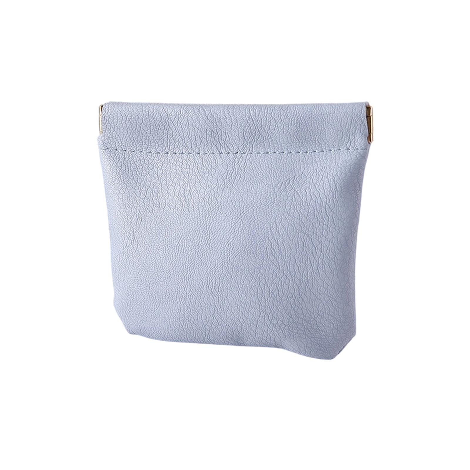 Карманная косметичка, Сумка для макияжа, Карманная косметичка Кожа Без молнии Самозакрывающаяся Портативная Дорожная Косметичка One Size