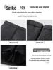 2026 Women's Black Wool Blend High-Waisted Slimming A-Line Short Skirt - Spring to Winter