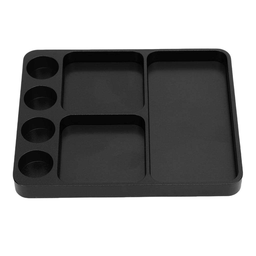 Metal RC Screw Tray Aluminium Alloy Screws Holder Plate RC Fixing Tools Organizer for 1 10 RC Model Toy Repair Black