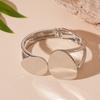 European and American Metal Sense Irregular Geometric Double-layer Open Bracelet Exaggerated Simple Heavy Industry Jewelry 