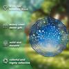 Vibrant 10 Inch Metal Wind Spinner for Garden Patio Balcony Yard Decor 360 Degree Rotating Hooks All Season Outdoor Hanging Art No Battery Needed