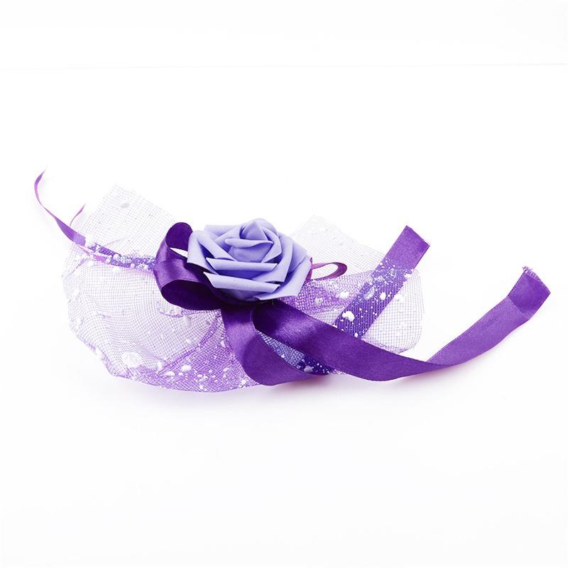 Wedding Car Door Handle Flowers DIY Artificial Cars Rearview Mirror Bouquet Flower Bowknot Ribbon Decors Automotive Accessories