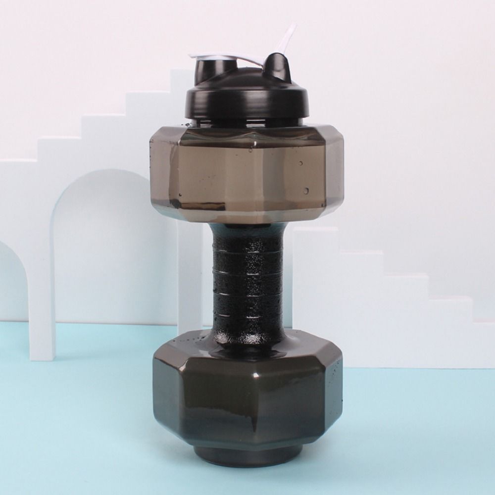 Creative Sports Kettle Dumbbell Shape Drink Bottle Fashion Water Bottle  Drinkware