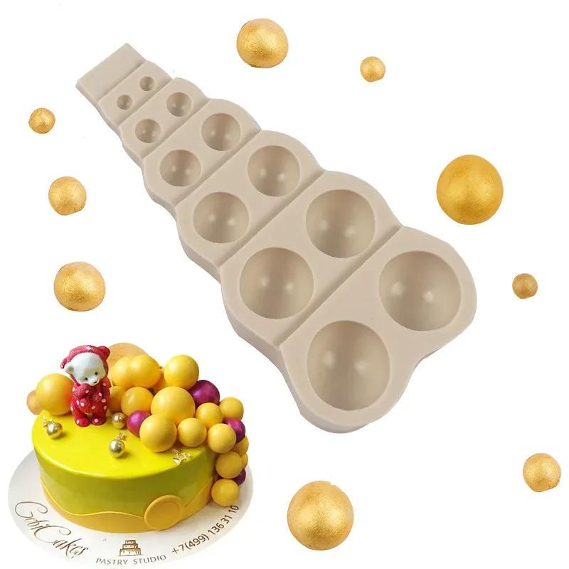 Semi-Round Pearl Cake Mold, Semi-Round Ball Chocolate Cake Mold, Epoxy Mold, Baking Tools, Cake Decoration